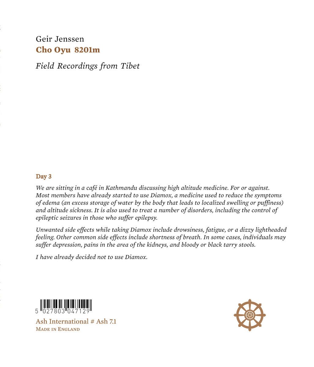 Cho Oyu 8201m: Field Recordings From Tibet