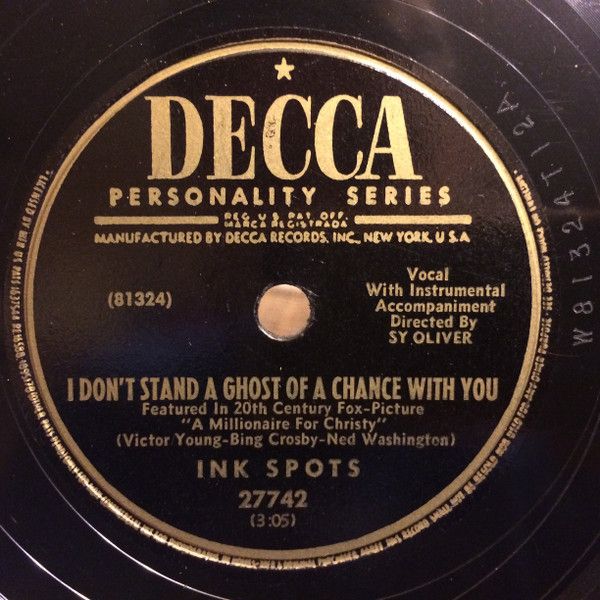 I Don't Stand a Ghost of a Chance With You / I'm Lucky I Have You