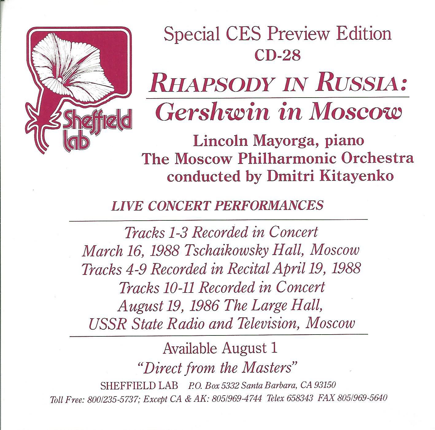 Rhapsody in Russia: Gershwin in Moscow