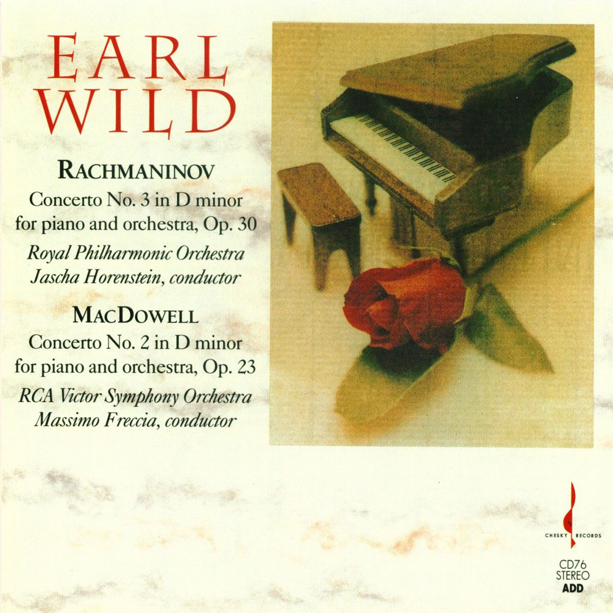 Rachmaninov Concerto No. 3 / MacDowell Concerto No. 2