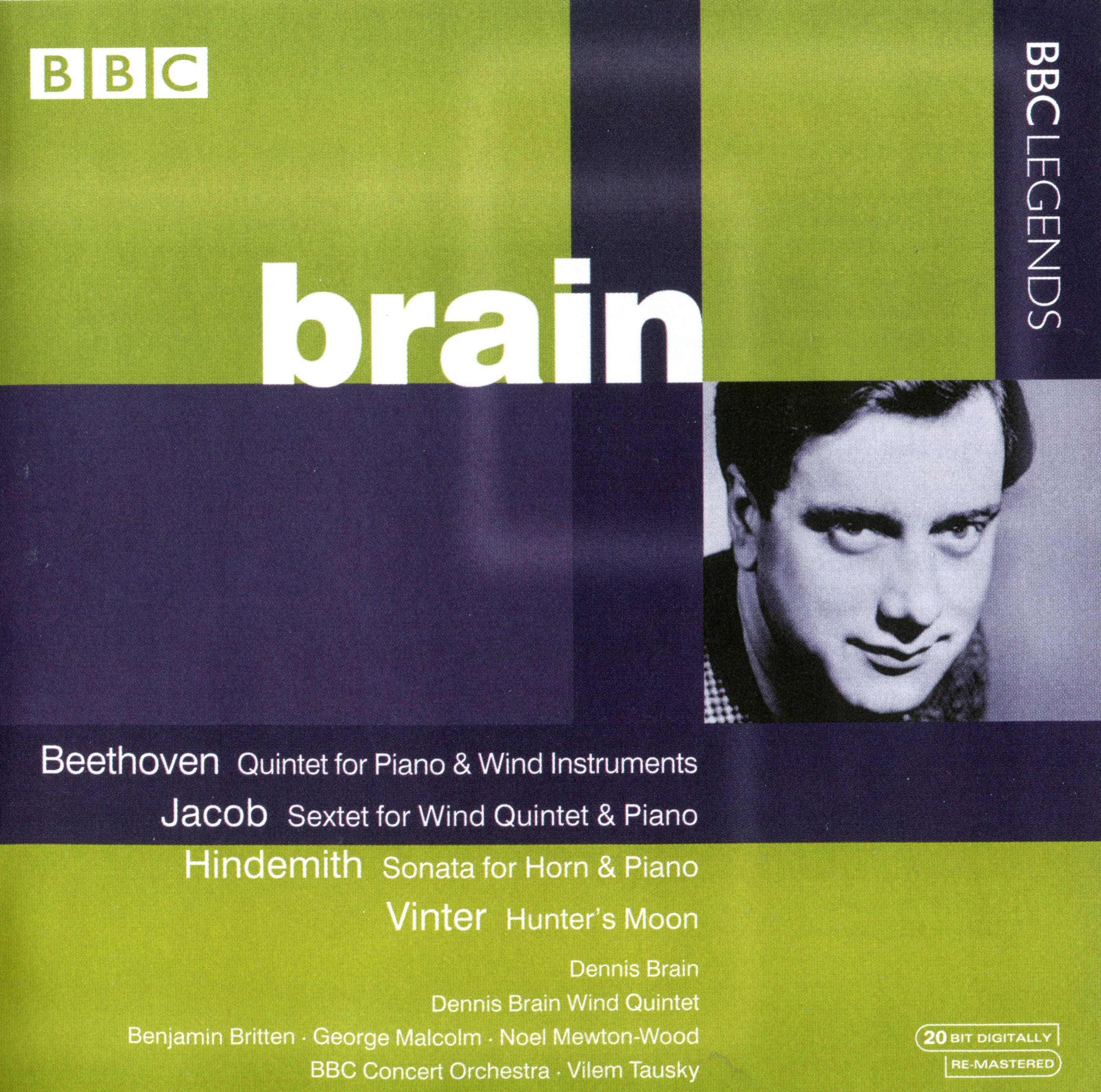 Beethoven: Quintet for Piano & Wind Instruments / Jacob: Sextet for Wind Quintet & Piano / Hindemith: Sonata for Horn & Piano / Vinter: Hunter's Moon