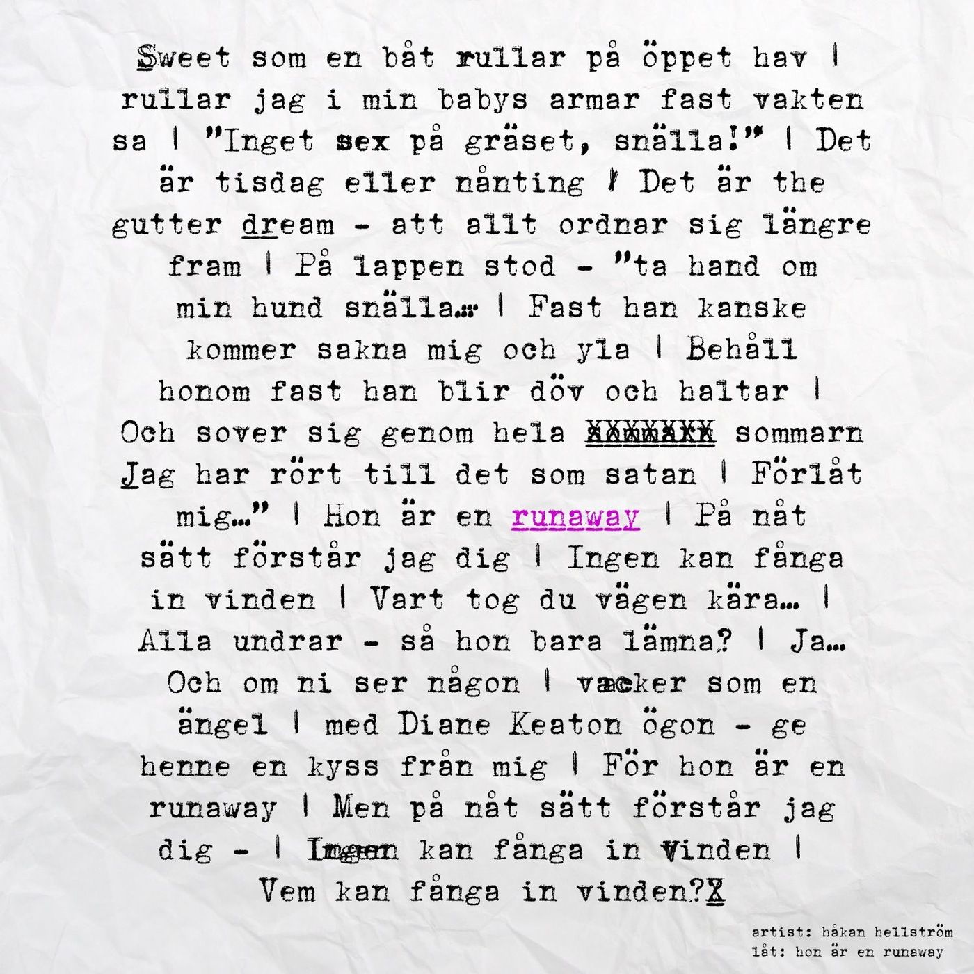 Hon är en runaway