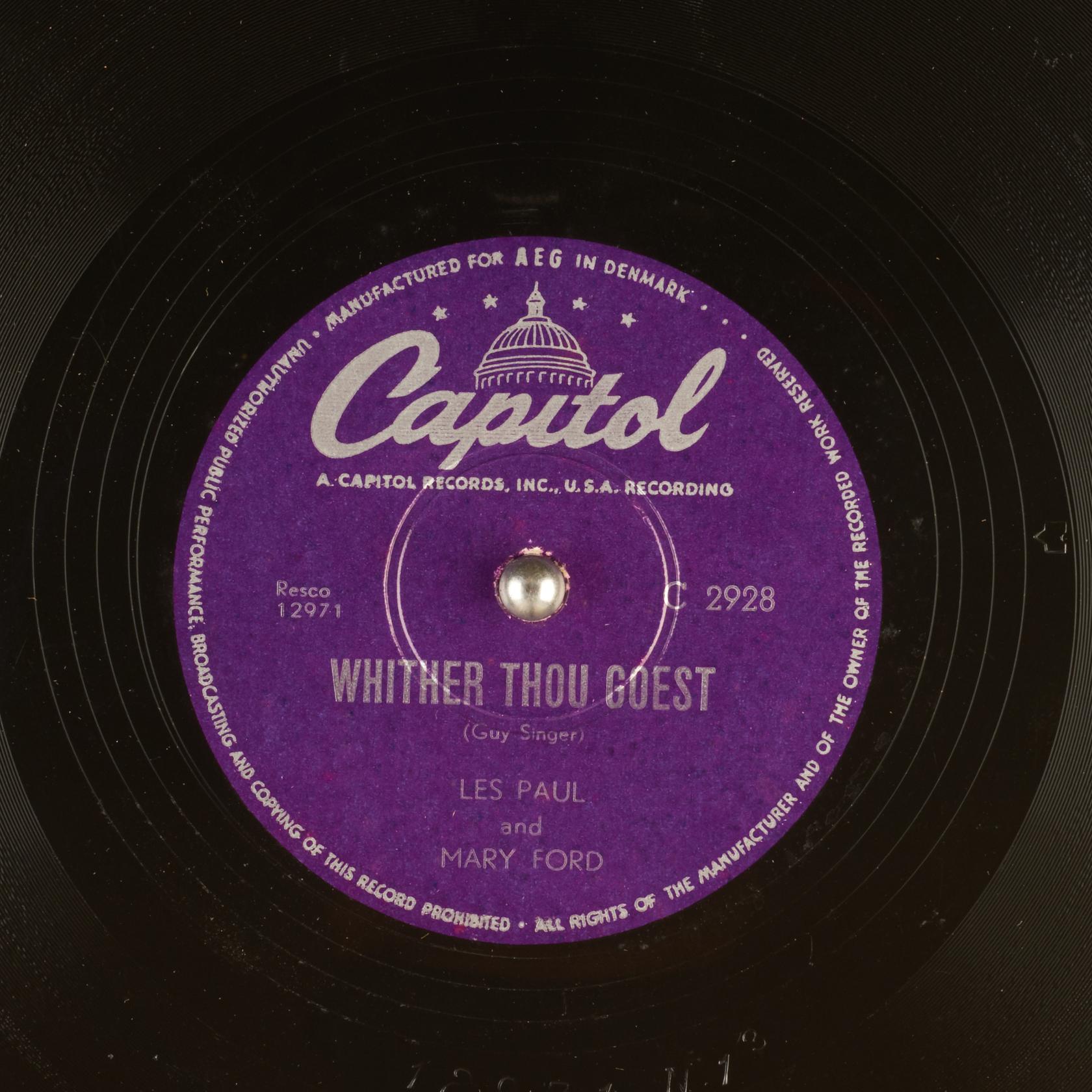 Whither Thou Goest / Mandolino