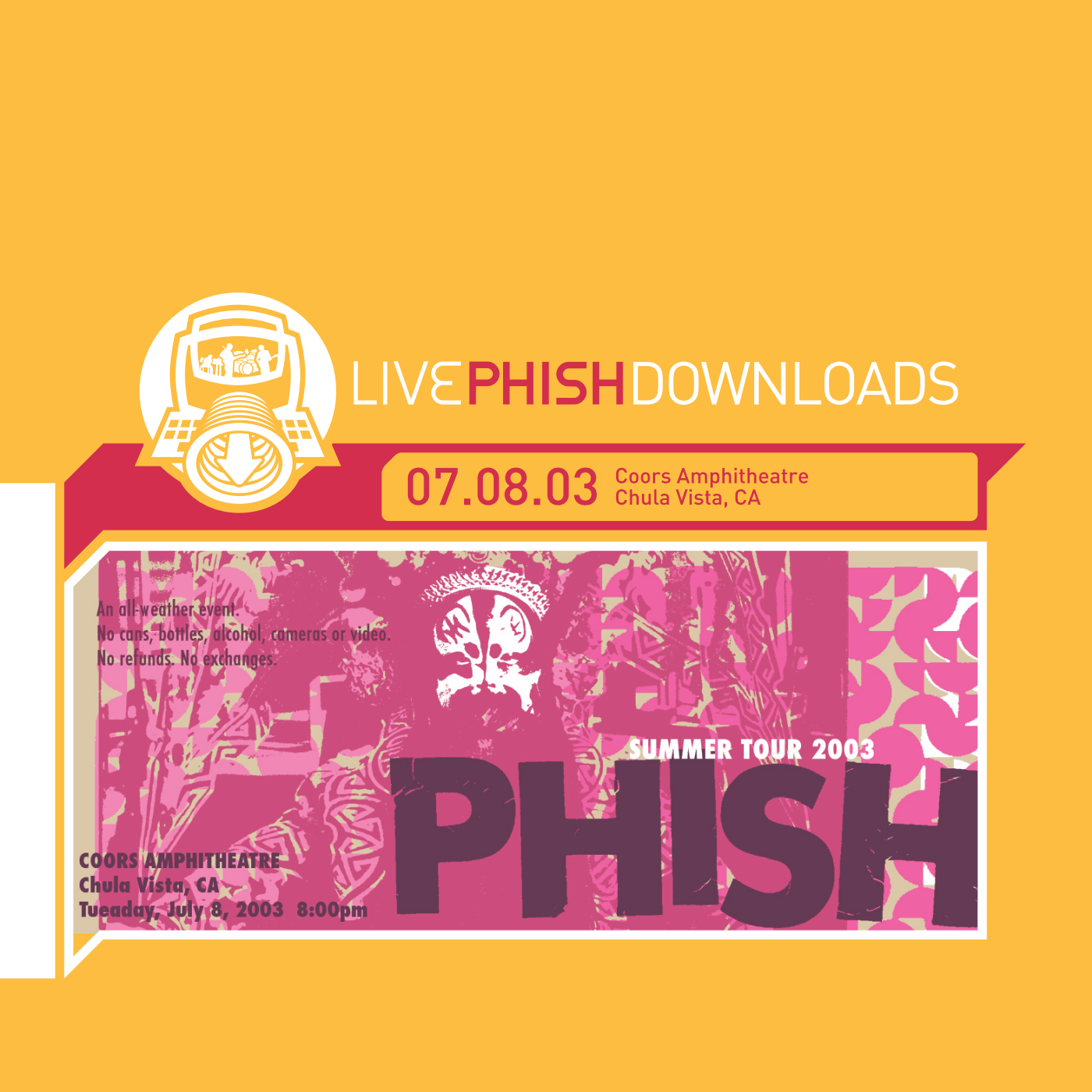 2003-07-08: Coors Amphitheatre, Chula Vista, CA, USA