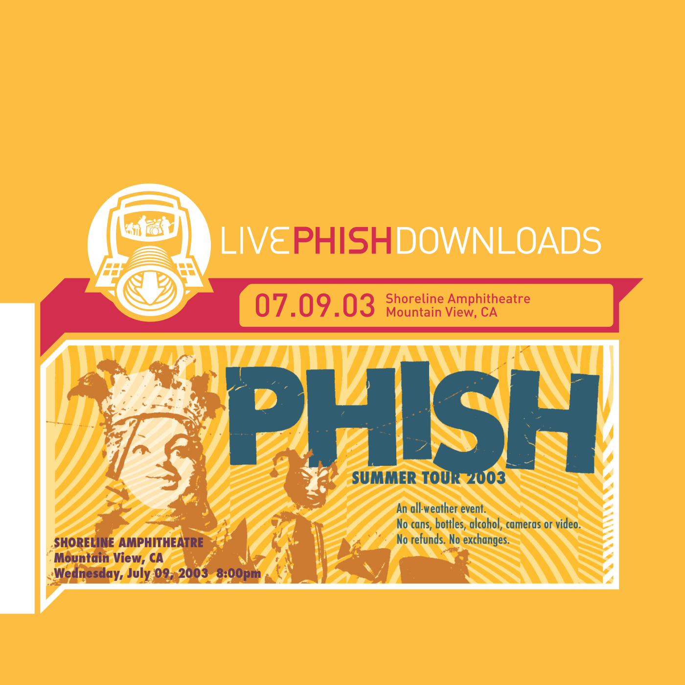 2003‐07‐09: Shoreline Amphitheatre, Mountain View, CA, USA