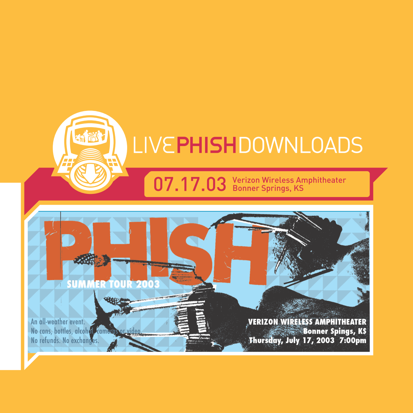 2003‐07‐17: Verizon Wireless Amphitheatre, Bonner Springs, KS, USA