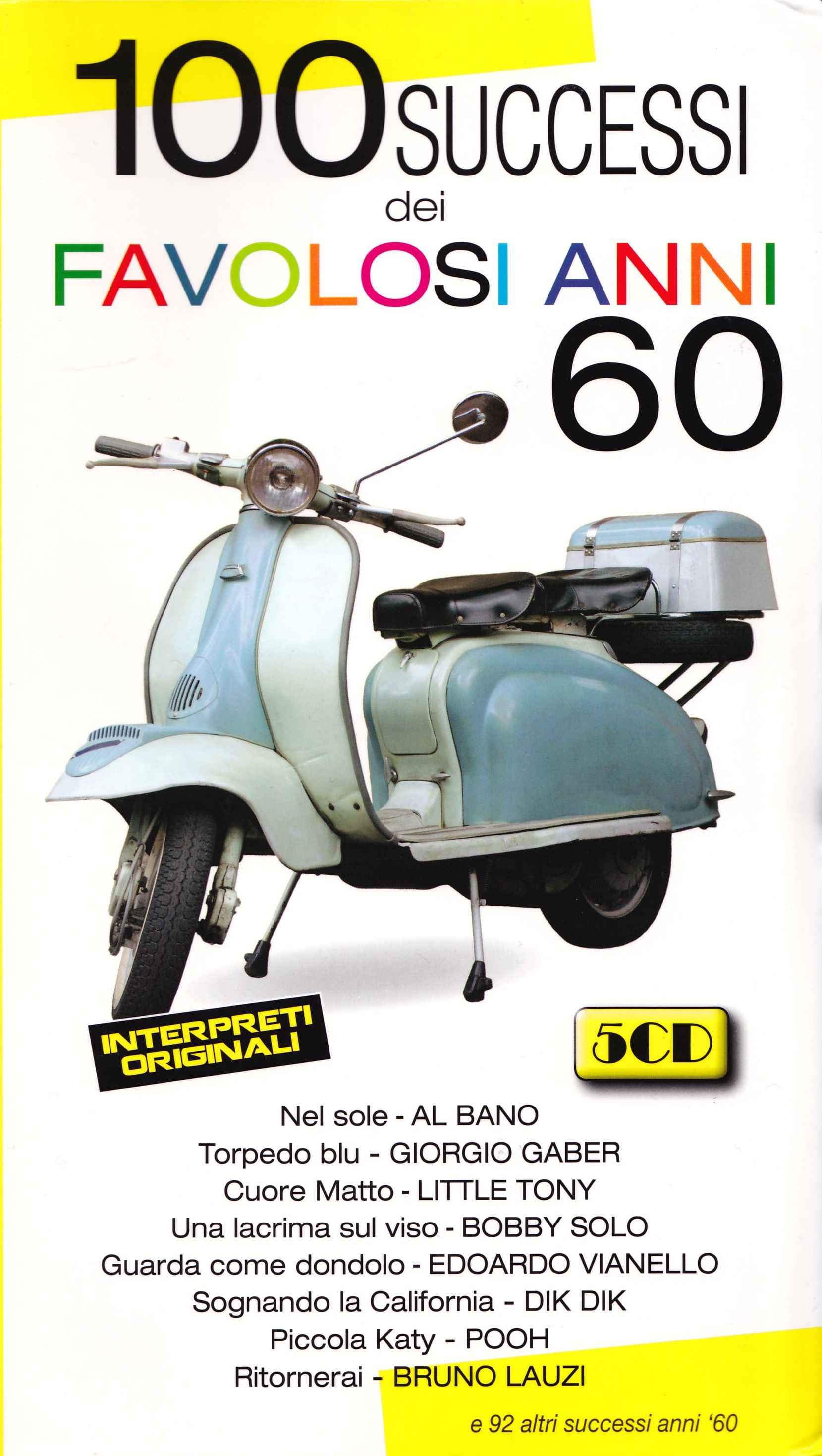 100 successi dei favolosi anni 60